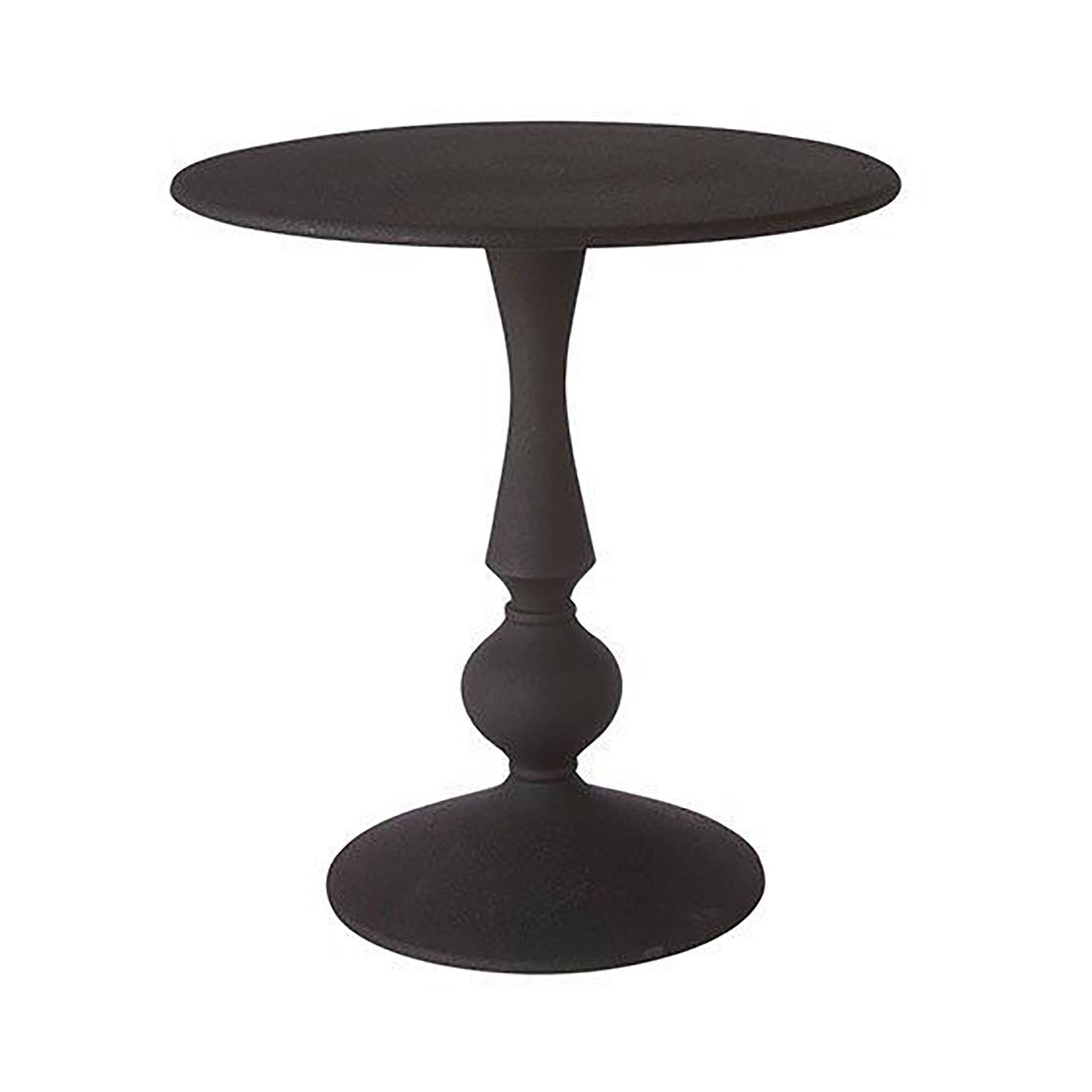 Akhila pelarbord mattsvart Ø41 cm - Svart