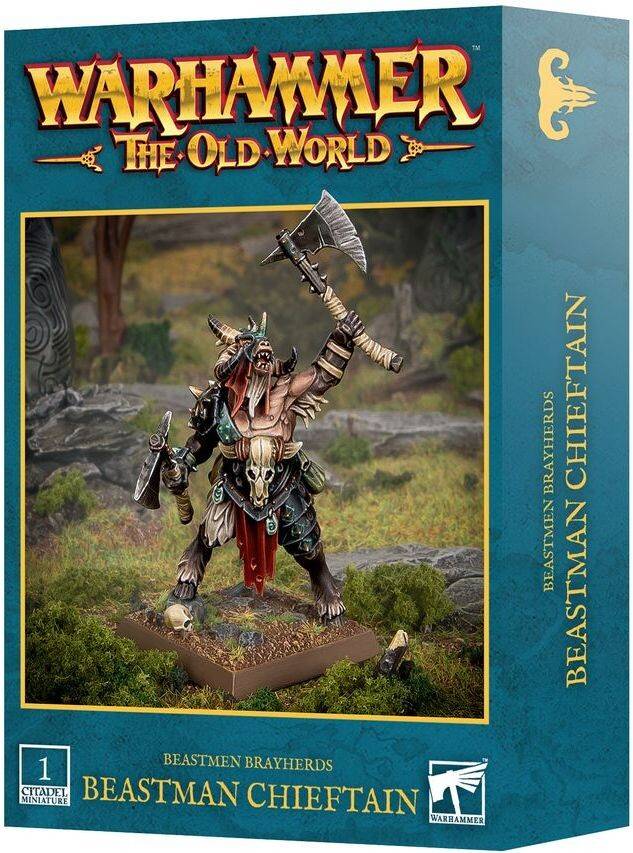 Beastmen Brayherds Beastman Chieftain Warhammer The Old World.