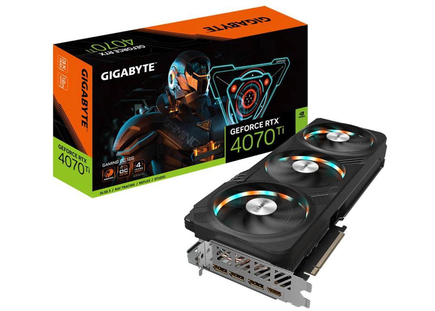 NVIDIA GIGABYTE GeForce RTX 4070 Ti GAMING 12G OC Graphics Card GV-N407TGAMING OC-12GD - One Size (One Size)