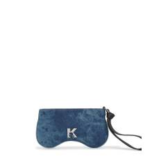 KARL LAGERFELD JEANS Clutch blue denim / sort / sølv - One Size