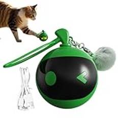Generico Cat Automatic Toy, automatisk flyttande rullboll, återanvändbar kattleksak, beröringsaktiverad rullboll, inomhus kattleksaker, rullande boll kattleksak, avtagbar kattleksak, återanvändbar