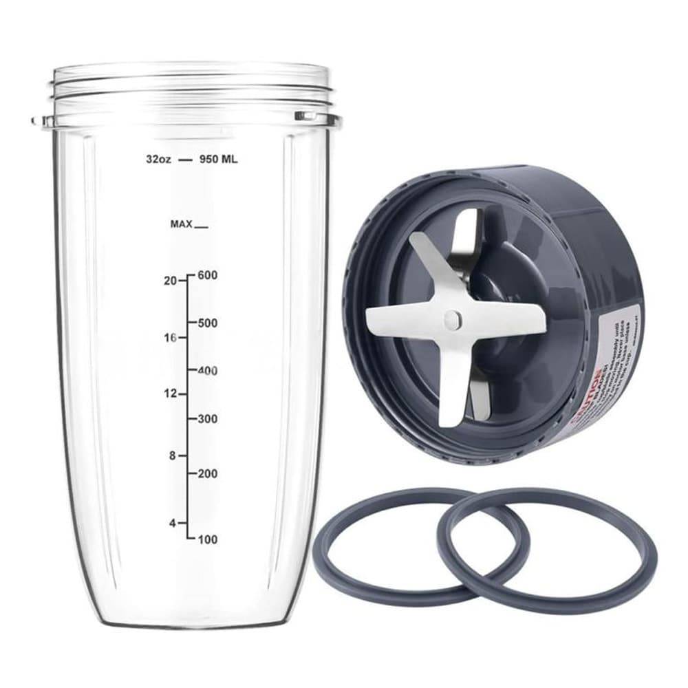 Blenderbeholder og knuseblad til Nutribullet / 4-i-1-reservedelssæt til Nutribullet