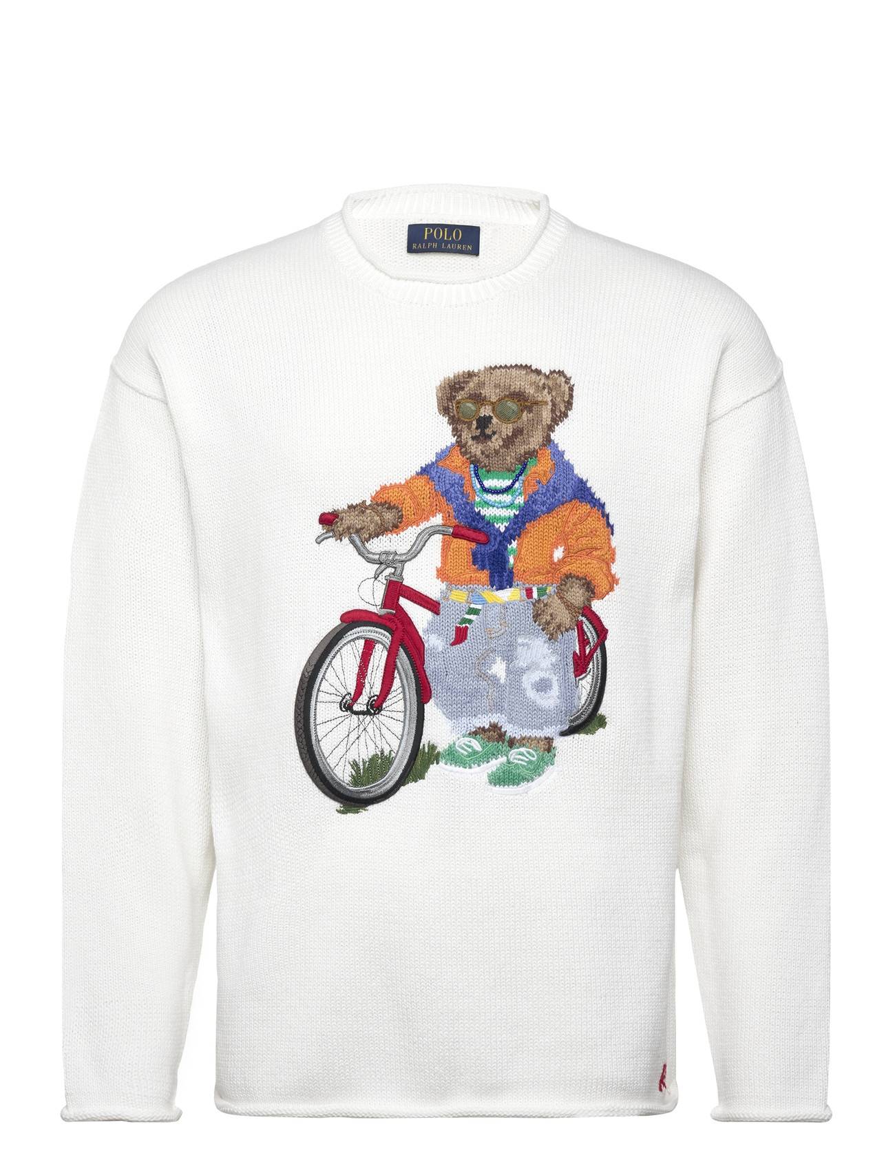 Polo Ralph Lauren Polo Bear Cotton Rollneck Sweater - White - XL