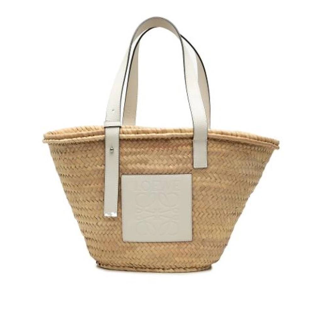 Loewe Pre-owned - Pre-owned Raffia Tote Vintage - Dam - ONE Size - Läder