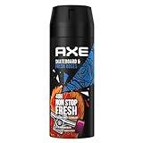 Axe Body Spray Skateboard & Fresh Roses Deodorant utan aluminium ger effektivt skydd mot kroppslukt 150 ml i 48 timmar