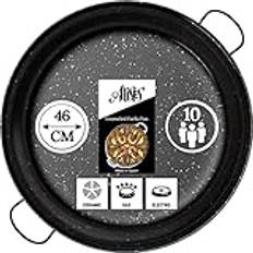 Alises – emaljerad kolstålpanna (naturligt non-stick) paellakanna 46 cm – paellapanna vanlig 46 cm