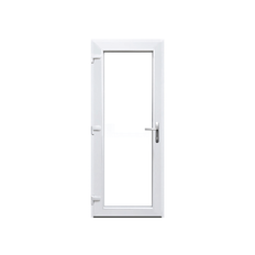 Plast Facadedør/Terrassedør - Helt Klart Glas 88 x 198 Venstre Ud (VU)