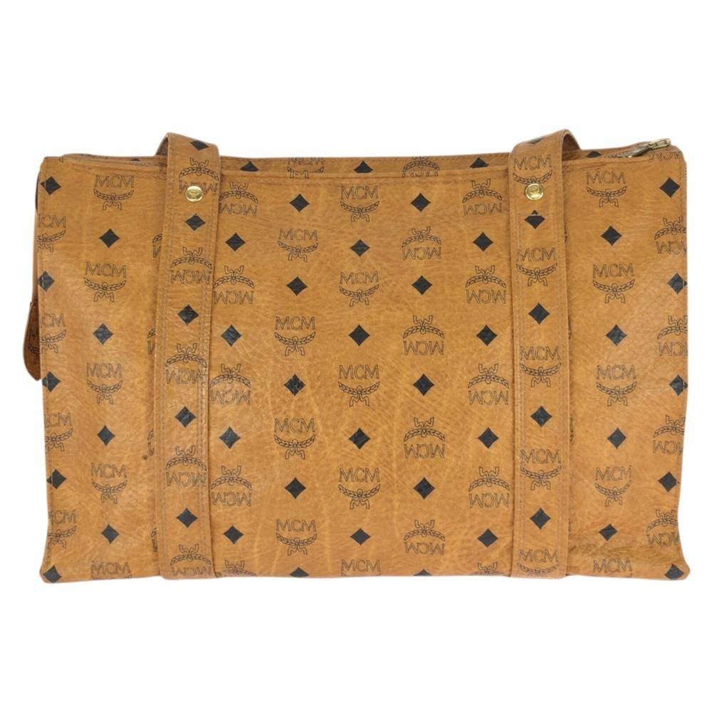 MCM Vintage Tote Stl. - Totebags Från Magasin - Brown (L 25cm x W 38cm x D 14cm)
