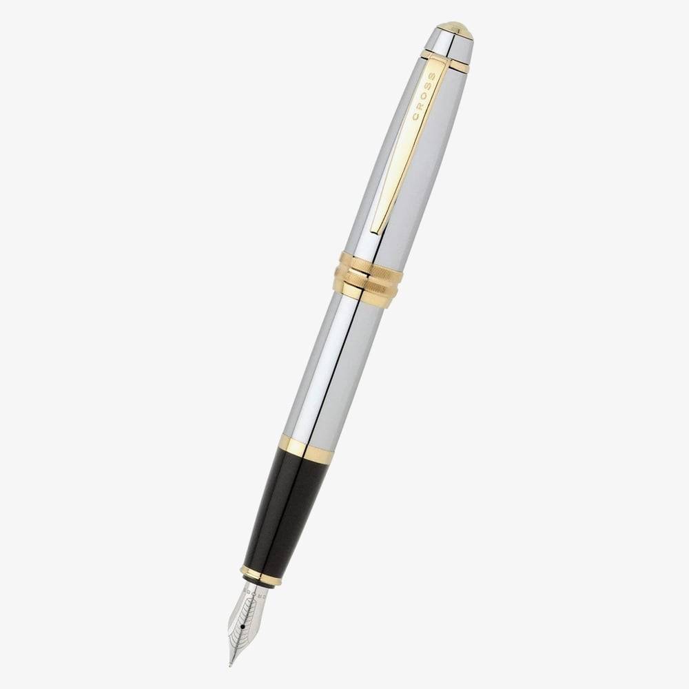 Cross Bailey Medalist Stainless Steel Medium Nib Fountain Pen AT0456-6MS - Silver
