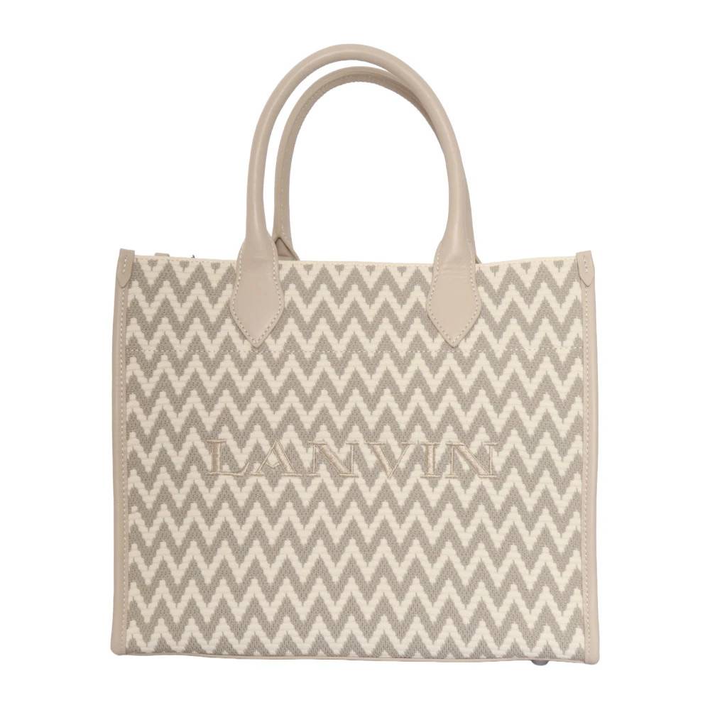 Lanvin Shopper - Tasker - unisex - Beige - ONE SIZE - Bomuld