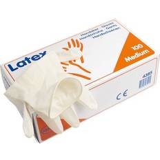Handsker Latex u/pudder, Str. M - 100 stk