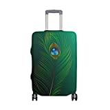Chaocai påfågelfjädrar resa bagage skydd resväska fodral S 45–50 cm, Multi1, S 18-20 in, Modern