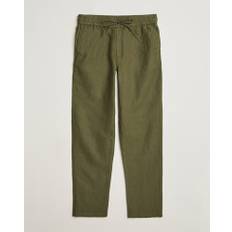Les Deux Patrick Linen Pants Olive Night
