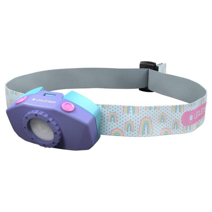 Ledlenser Kidled2 Lampa för barn - Lila, perfekt för lek och utomhusäventyr