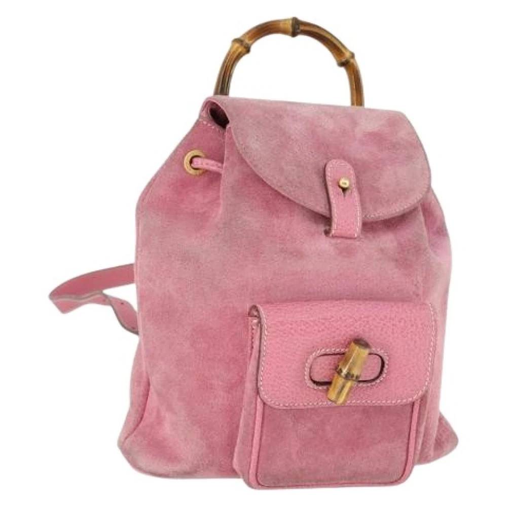 Gucci Vintage Pre-owned Vintage Rygsæk - Vintage - Dame - Lyserød - ONE SIZE - Uld