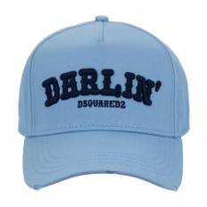 Dsquared2, Accessoarer, unisex, ONE Size, Bomull, Broderad Baseballkeps med Spänne