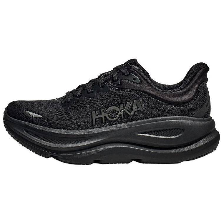 Hoka One One Bondi 9 X-Wide Bekväma Mångsidiga Halkfria Hållbara Låga Vardagsskor för Stadspendling Löpning Herrsneaker Svart 1162015-BBLC 45⅓