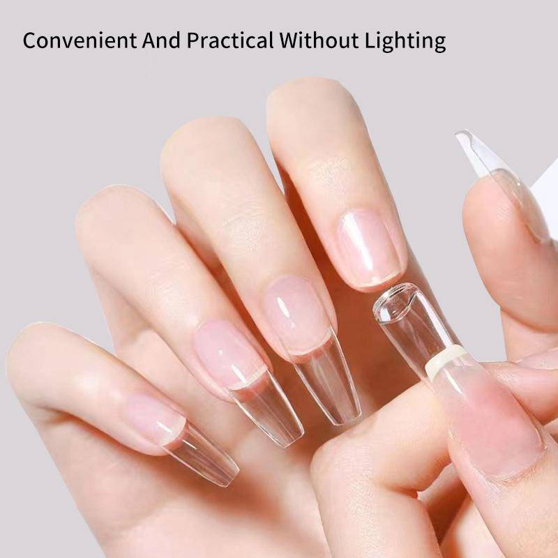 10 st 2G Mini Lösnaglar Lim Superstarkt Professionellt Nagellim Långvarigt Nät Press On Naglar Falskt Självhäftande Lim beige