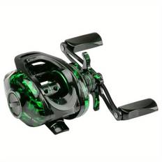 TEMU Haut Ton Baitcasting Fishing Reels, Snow Demon Beginner's Edition, Baitcaster Reel, 17.64 Lbs Max Drag, 7.2:1 Gear Ratio 4+1bb, Fresh Water, Saltwater Fishing, Green