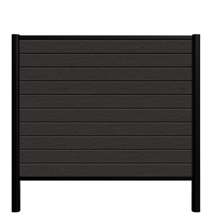 Kirkedal Alu Light hegn startsæt sort 156 x 150 cm (På lager i butik)