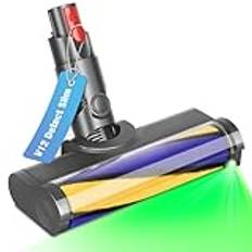 RUKHOOL LED-borste golvmunstycke för Dyson V12 Detect Slim reservdelar ersättningsborste dammsugare tillbehör golv borste för V12 elektrisk borstrulle för rengöring hårda golv inte för SV12 V7 V8