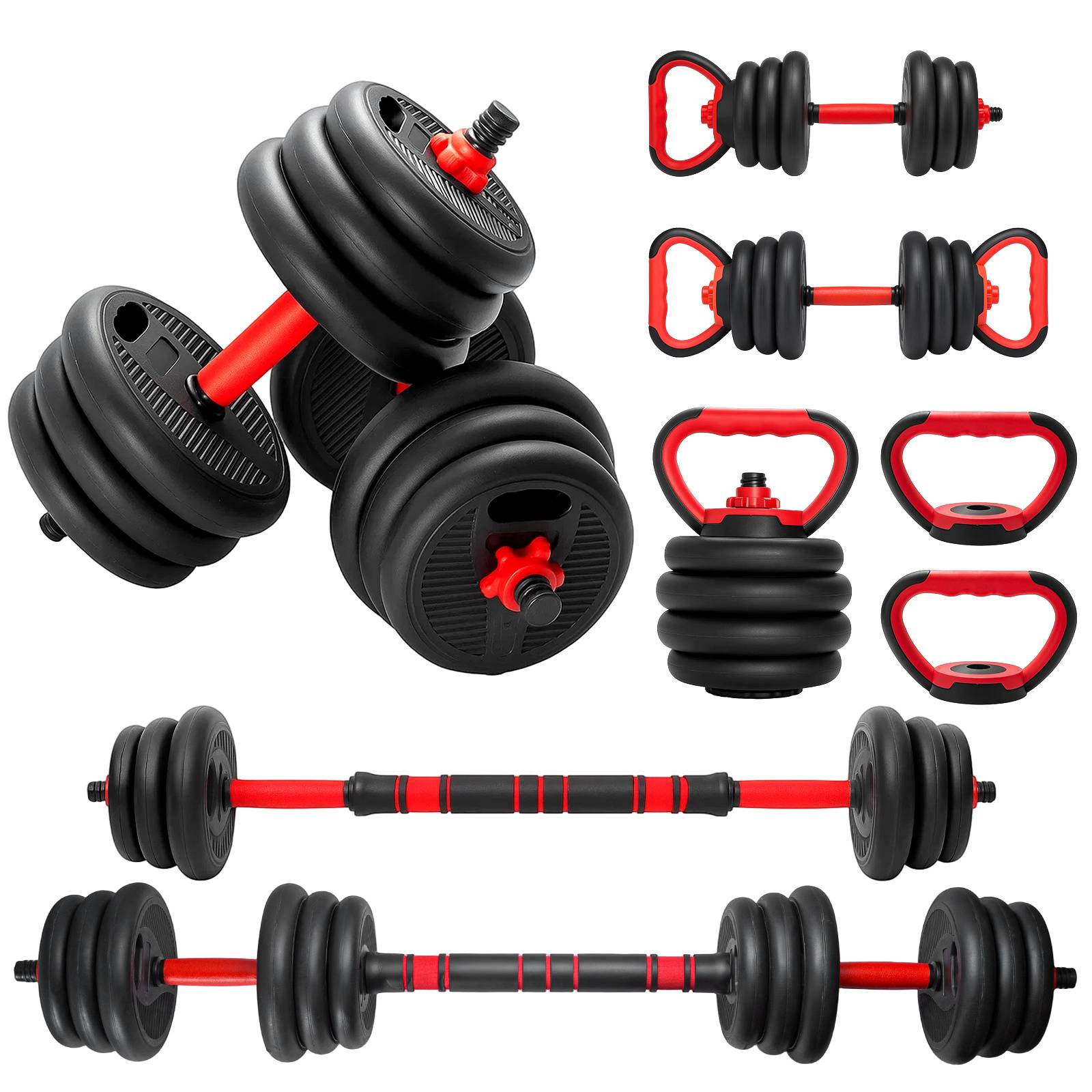 TEMU 20 Kg Adjustable Dumbbell Set That Functions As A Kettlebell And 4 Different Uses