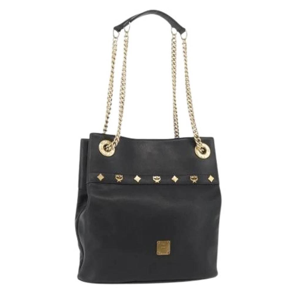 MCM Pre-owned Pre-owned Skuldertaske - Vintage - Dame - Sort - ONE SIZE - Uld
