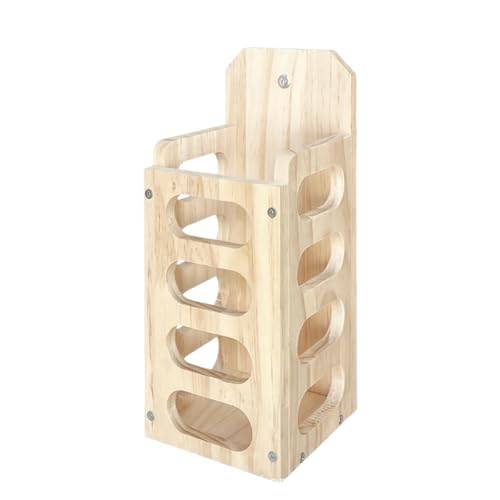 S.T.S.G Timothy Hay Pot, Wooden, Washable, for Feed, Hay, and Rabbits and Guinea Pigs (Vertical)