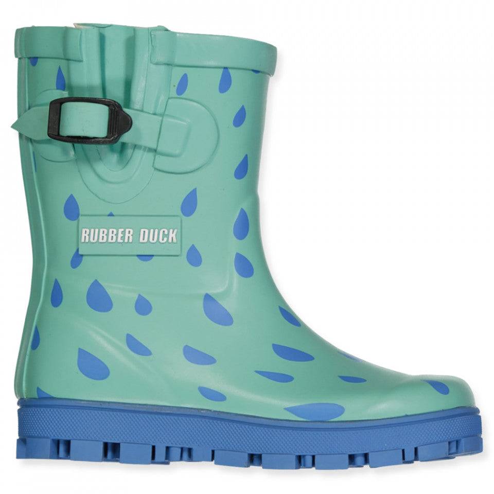 Rubber Duck Classic Raindrop Kids Gummistøvler Børn - Green - Green / 32