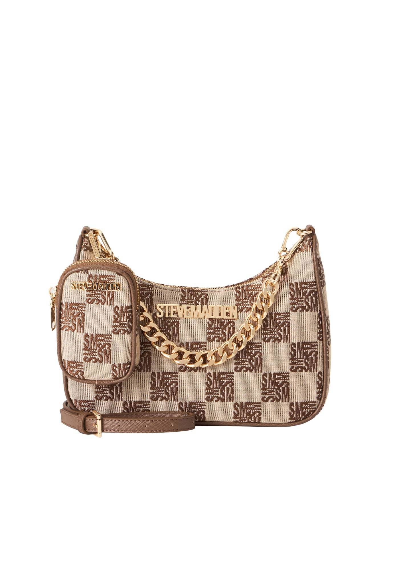 STEVE MADDEN Skuldertaske 'Bvital-8'  beige / brun
