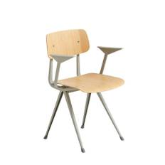 HAY Result Armchair utan Stoppning Clear WB Lacquered Oak & Beige