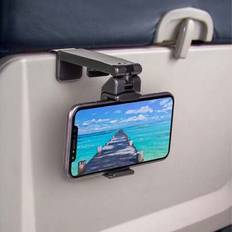 1 st. telefonhållare för flygplan, universal handsfree-telefonhållare för flygning med 360 graders rotation, bärbart resestativ för skrivbord, surfpla - Svart (En-Storlek,Svart - 1 st,Svart-2 st,Rosa-2 st,rosa,Svart-5 st,Svart + Rosa - 2st)