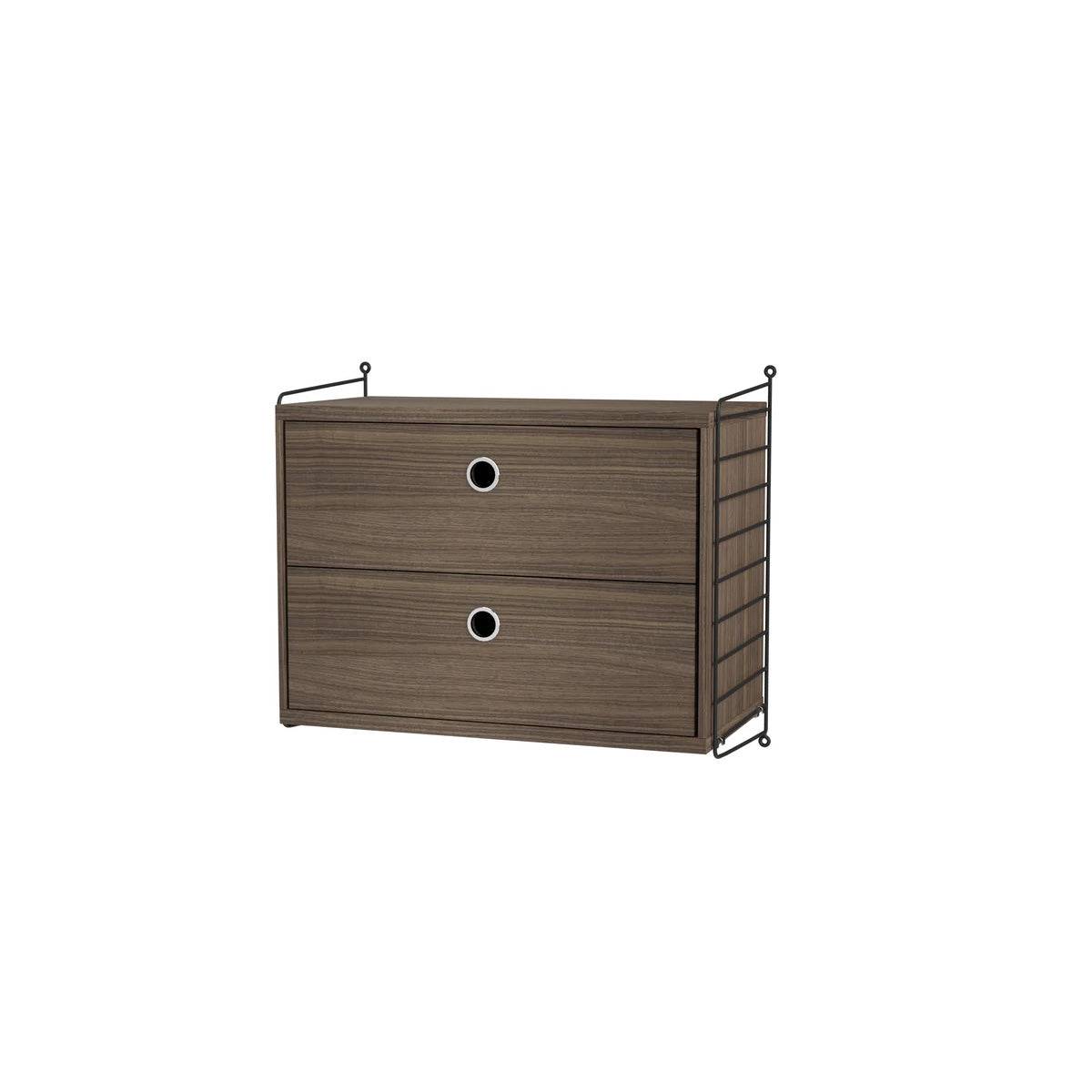 String Bedroom A - Walnut - Vanger | Sort