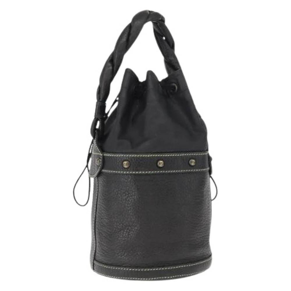 Fendi Vintage Pre-owned Bucket Bag - Vintage - Dame - Sort - ONE SIZE - Læder