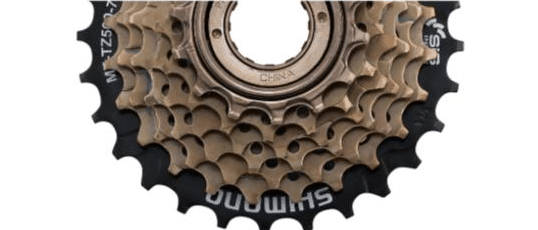 Skruekrans 7 speed Shimano. 14-28T mega range. EMFTZ5007428.