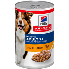 Hills Science Plan Mature Adult 7+ Savory Chicken Canned - Wet Dog Food 370 g x 12