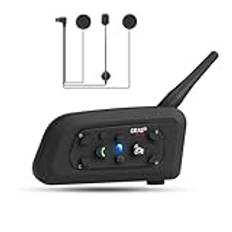 EJEAS V6 Pro Bluetooth 5.1-hjälm, intercom-kommunikationssystem för motorcykelhjälm, typ C-gränssnitt, kan anslutas till EUC-handtaget (exklusive) (1 paket)