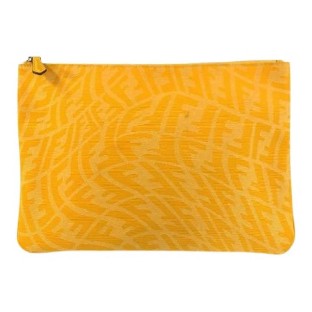 Fendi Vintage Pre-owned Clutch Taske - Vintage - Herre - Gul - ONE SIZE -