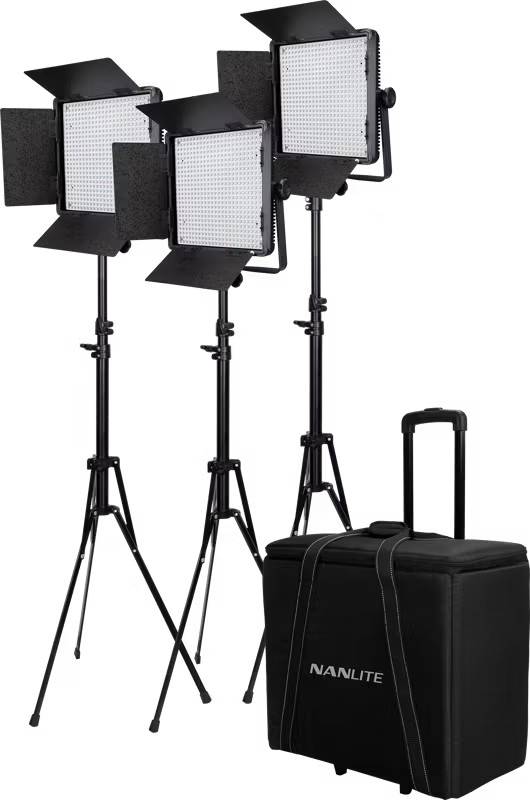 Kit Nanlite 3 light kit 600CSA w/Trolley Case & Light Stand