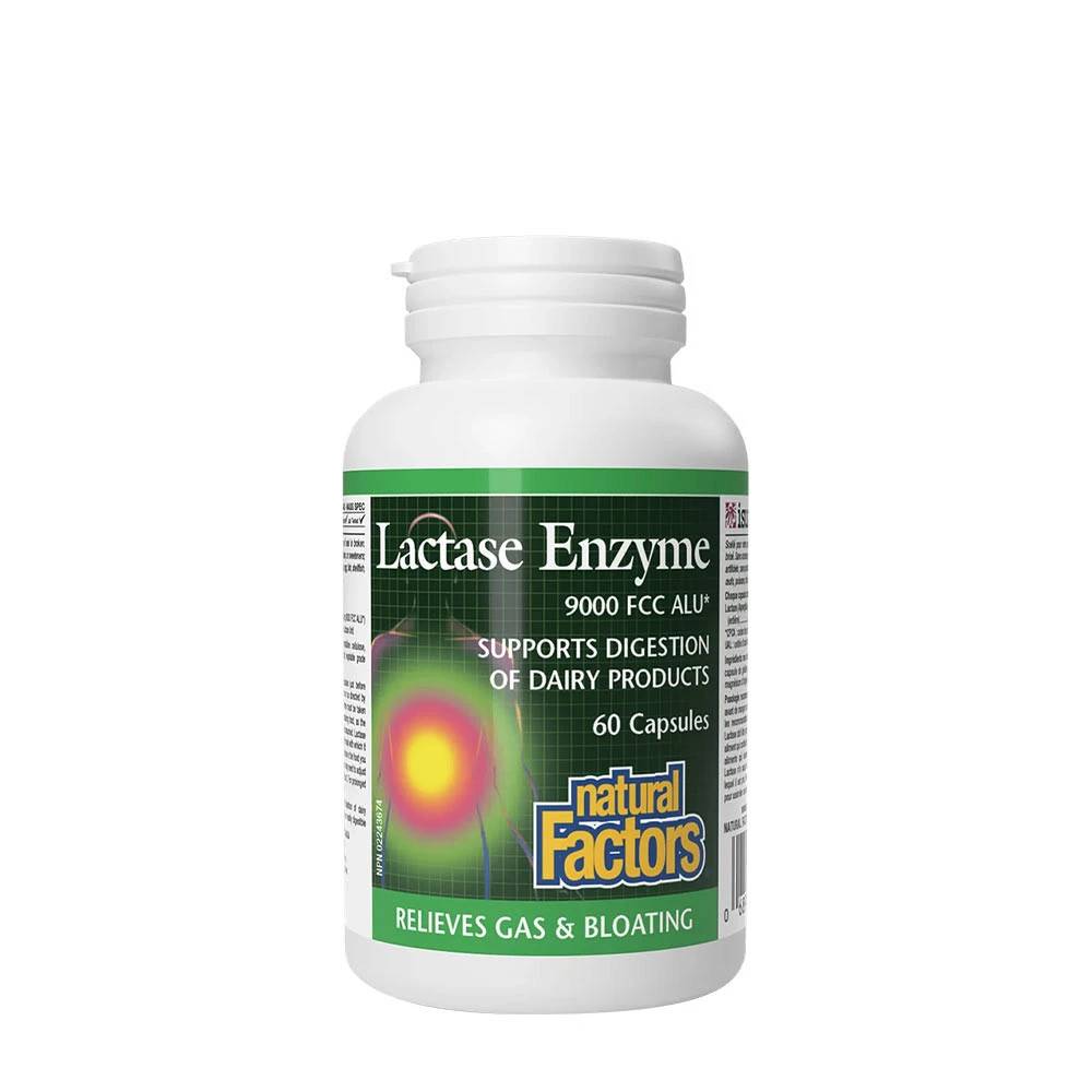 Natural Factors - Laktasenzym, 60 kapslar