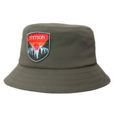 Stetson Stetson Sunset Jersey Bucket Hat - Olive, 59 (L) / Grøn Oliven / Bucket Hat