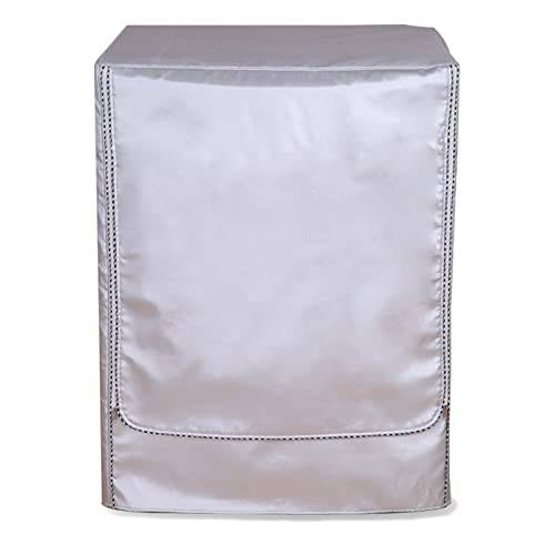 LUOHONG Tvättmaskinskydd, dammtät dammtät frontlastare tvättmaskin torkning vattentätt skyddande fodral, silverkant dragkedja (XL: 58-65 x 60 x 85 cm)