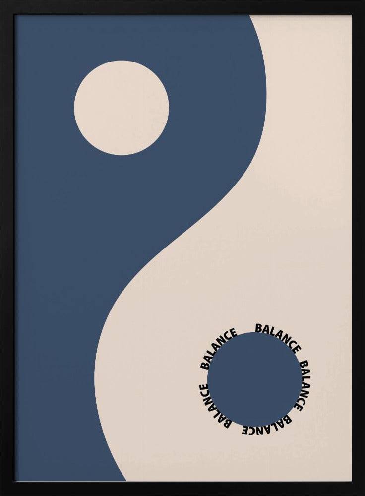 Balance Blue Poster - 50x70 cm / 20x28″