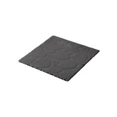 Tallerken 30x30 cm skifer Basalt
