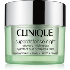 Clinique Superdefense™ Night Recovery Moisturizer Fuktgivande nattkräm mot rynkor för fet och blandhud 50 ml