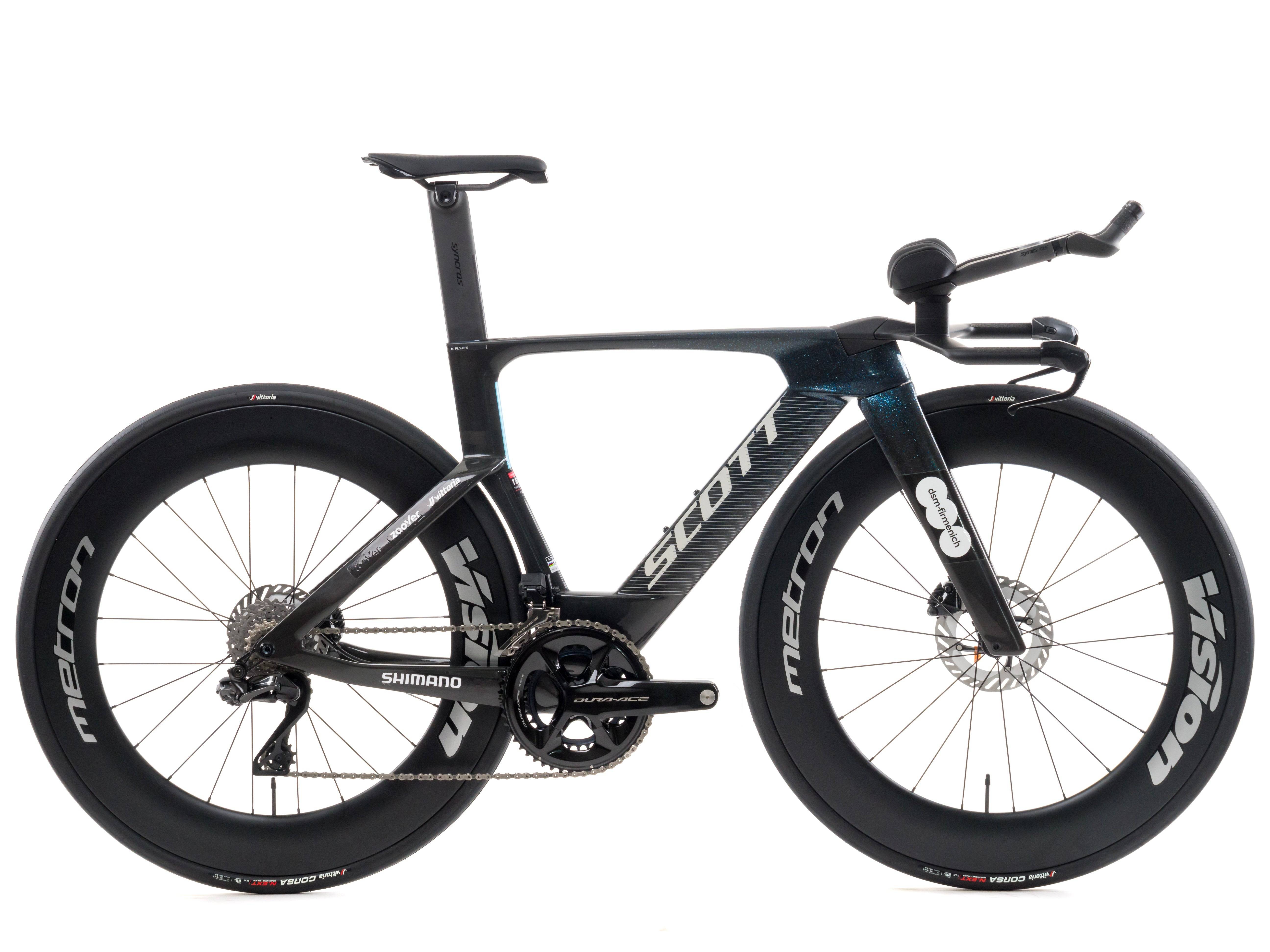 Scott Plasma RC TT 2023 Team DSM-Fiermenich PostNL M. Plouffe size S Shimano Dura-Ace DI2 R9270 2x12s - 002 / S / Gray/Blue