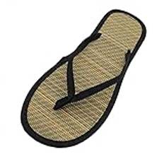 YANFJHV Flip Flops damer svart, badtofflor sommarsandaler espadriller platta badtofflor tåseparator halkfria lätta strandsandaler tåsandaler inomhus hus flipflop tofflor, svart, 38 EU