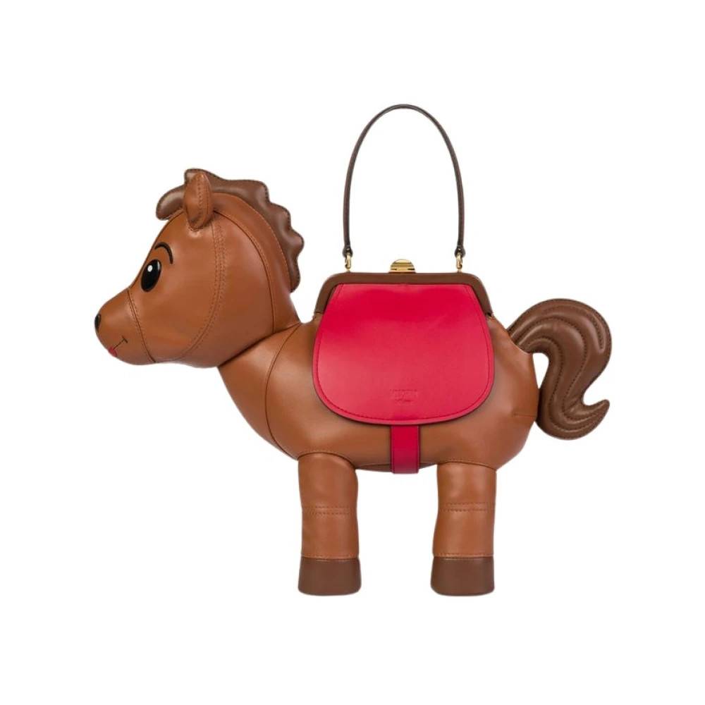 Moschino Horse Bag - Tasker - Dame - Flerfarvet - ONE SIZE - Bomuld