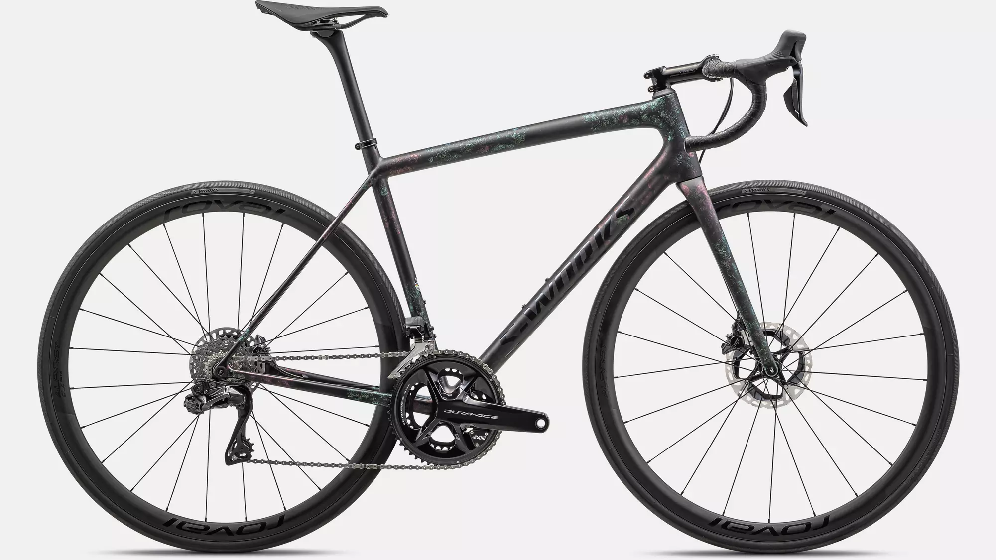 Specialized S-Works Aethos 2023 - Shimano Dura-Ace Di2 2x12sp - Roval Alpinist CLX - 008 / 54 / gloss obsidian/lapis + abalone organic color run/obsidian