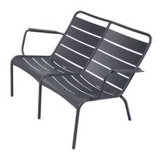 Fermob - Luxembourg Duo Low Armchair Anthracite 47 - Utomhusfåtöljer - Frédéric Sofia - Metall